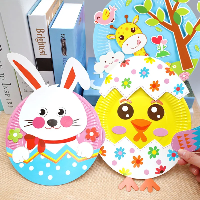 Động Vật Hoạt Hình Giấy Vẽ Tự Làm Vòng Tay Đồ Chơi Thủ Công Chất Liệu Gói Trẻ Em Đồ Chơi Xếp Hình Sáng Tạo Nhiều Màu Sắc Giấy