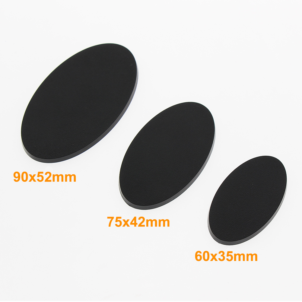 MB 20 Chiếc Hình Bầu Dục Căn Cứ 60X3 5Mm/75X4 2Mm/90X52mm Mô Hình Bầu Dục Các Căn Cứ Cho Sử Dụng Cho Trò Chơi Và trò Chơi Trên Bàn