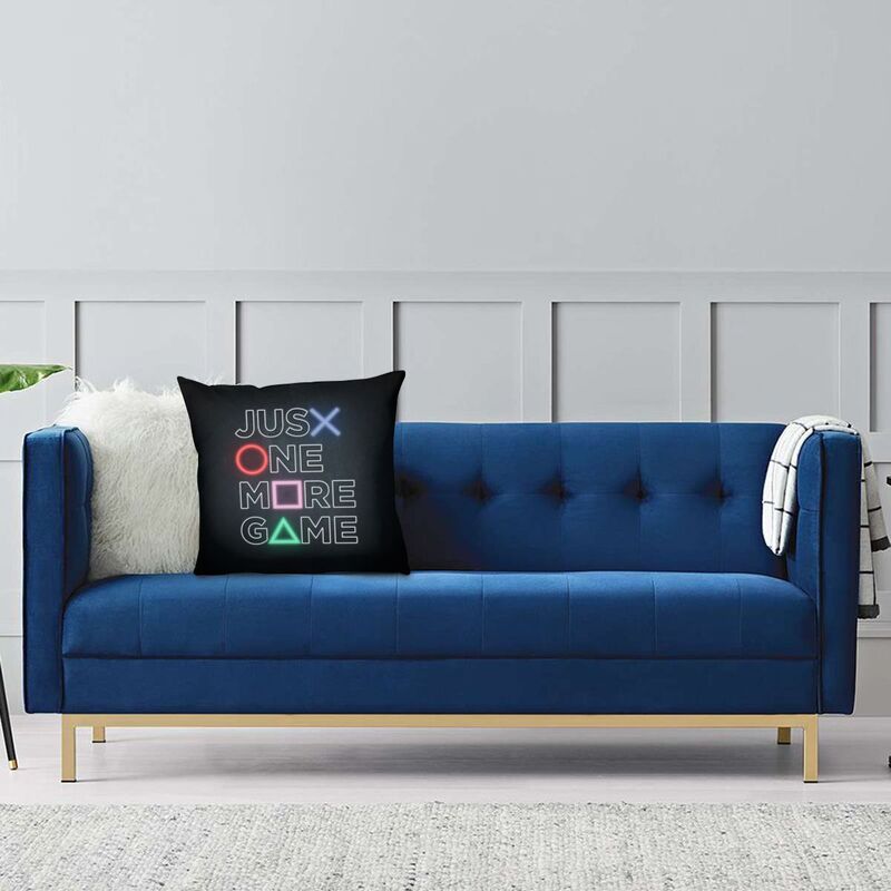 Hanya Satu Lagi Sarung Bantal Permainan Persegi Dekorasi Video Game Game Gamer Sarung Bantal Lempar untuk Mobil Cetak Dua Sisi