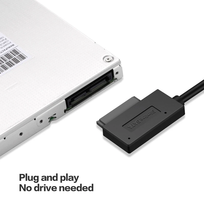 35CM USB Adapter PC 6P 7P CD DVD Rom SATA USB 2.0 To Slimline Sata 13 pin Ổ Cáp Cho Máy Tính Xách Tay Máy Tính Xách Tay
