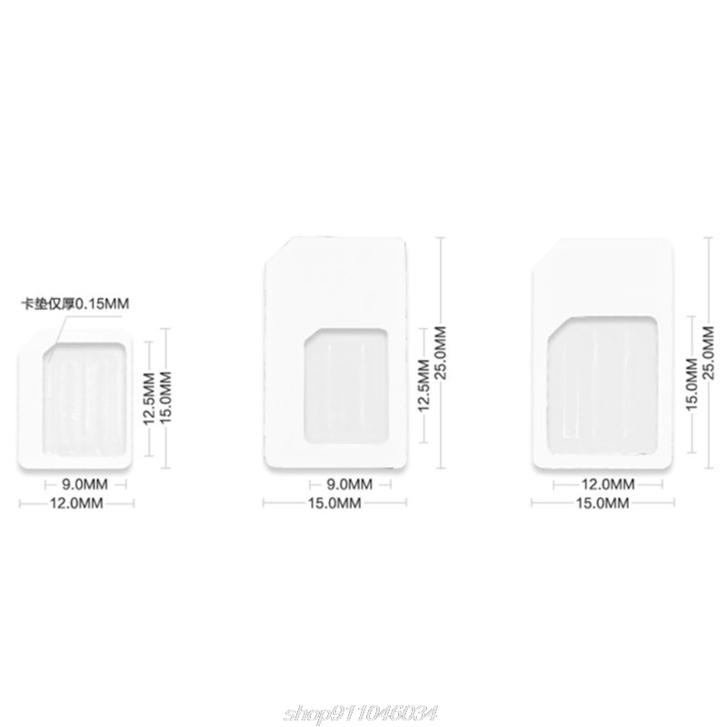 4 in 1 Konvertieren Nano SIM Karte zu Micro Standard Adapter für iphone für samsung 4G LTE USB Wireless router J02 21 Dropship