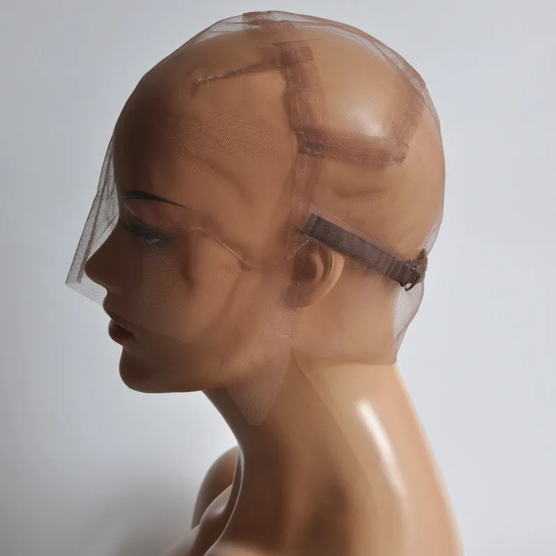 Gorro de peluca de encaje suizo completo para hacer pelucas Garantía de la mejor calidad con correa ajustable