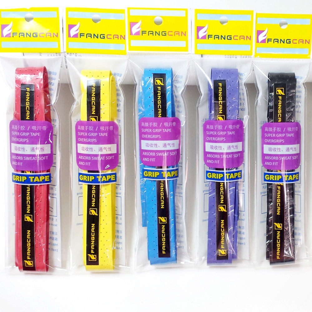 FANGCAN 3PCS Anti SLIP TENNIS Overgrip แบดมินตันสควอชแร็กเก็ตเทป PU Over Grip สําหรับพาเดลไม้เทนนิสชายหาดตกปลา Rod