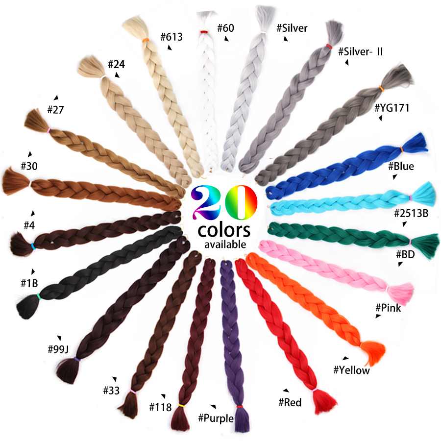 Siêu Dài 165G 200Cm Tóc Tổng Hợp Jumbo Bện Tóc Chịu Nhiệt Sợi Châu Phi Ombre Jumbo Bím Tóc phụ Nữ