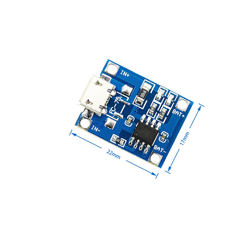 5 pçs/lote 5v 1a micro mini TYPE-C usb 18650 bateria de lítio placa carregamento módulo carregador + proteção funções duplas módulo tp4056