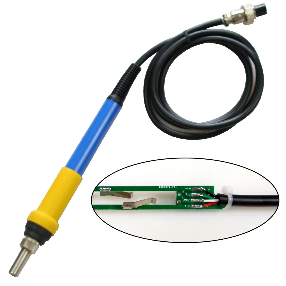 QUECOO 4-контактный T12-M8 9501 907 P9 Ручка для паяльной станции T12-952/942/956, цифровой электрический контроллер температуры