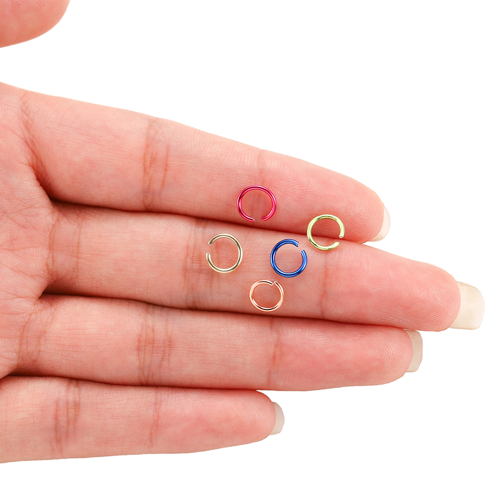 300 Pçs/lote 6/8/10mm Anéis de Salto Abertos Coloridos Dividir Conectores de Anel de Salto para DIY Colar Pulseira Jóias Fazendo Acessórios