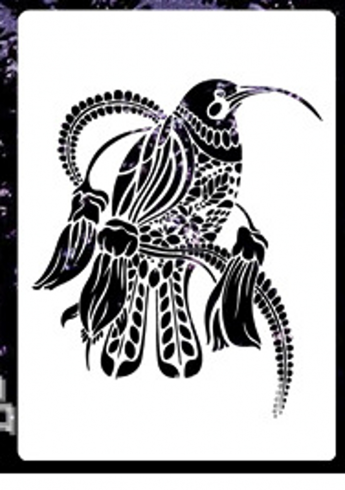 A4 29Cm Mandala Hummingbird DIY Layering Stensil Lukisan Dinding Buku Tempel Mewarnai Album Timbul Template Dekoratif