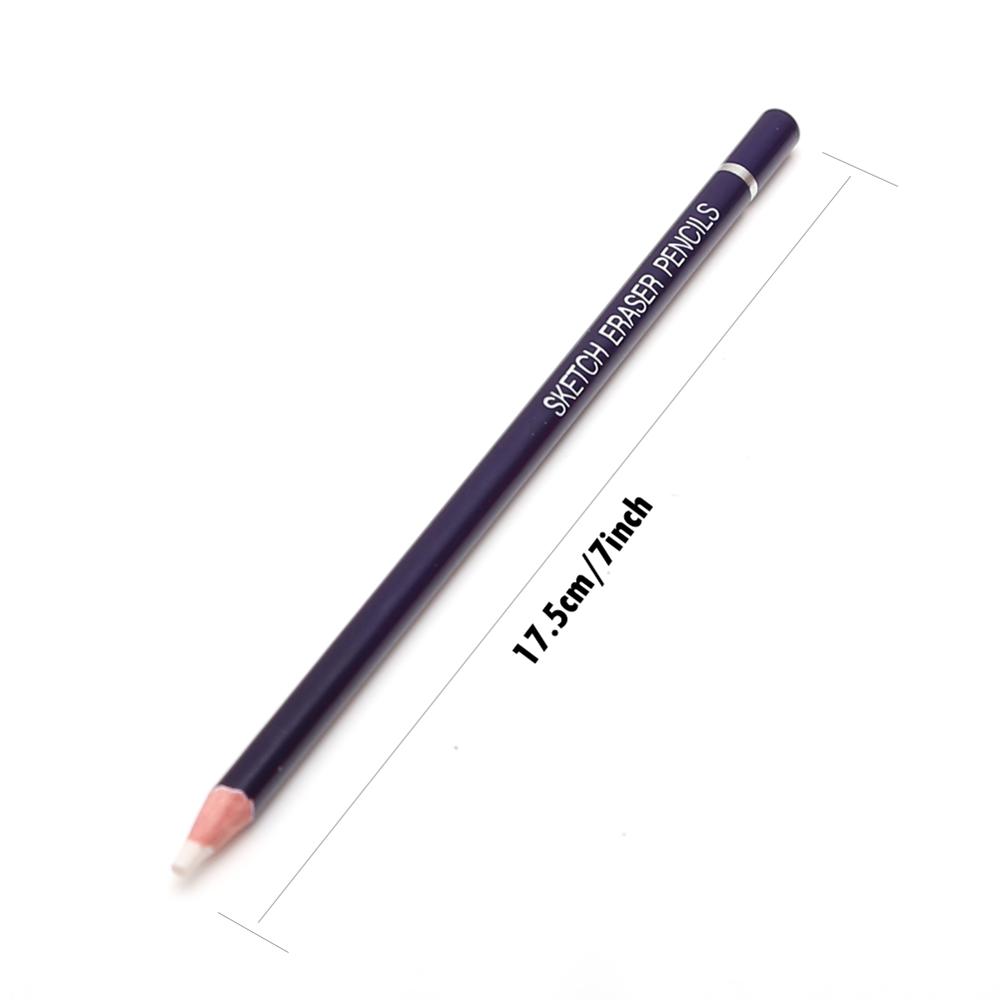 Gomme à crayon, style stylo, détails de révision en caoutchouc, modélisation des reflets pour fournitures d'art de dessin de conception Manga, lot de 6