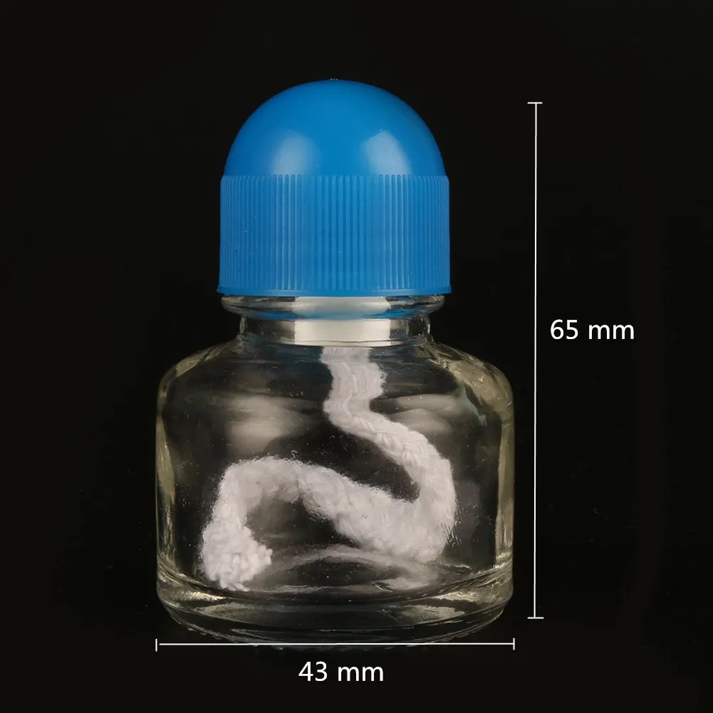 6.5 cm * 4.3 cm 25 ML Lampada per bruciatore ad alcool in vetro Laboratorio di chimica in vetro Attrezzature per il riscaldamento Forniture educative