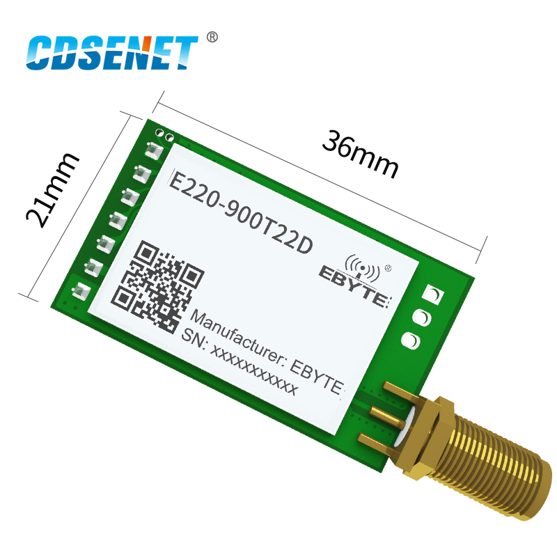 LLCC68 LoRa 868 MHz 915 MHz Modulo wireless 22 dBm Lungo raggio 5 km CDSENET E220-900T22D SMA-K UART RSSI Trasmettitore Ricevitore DIP