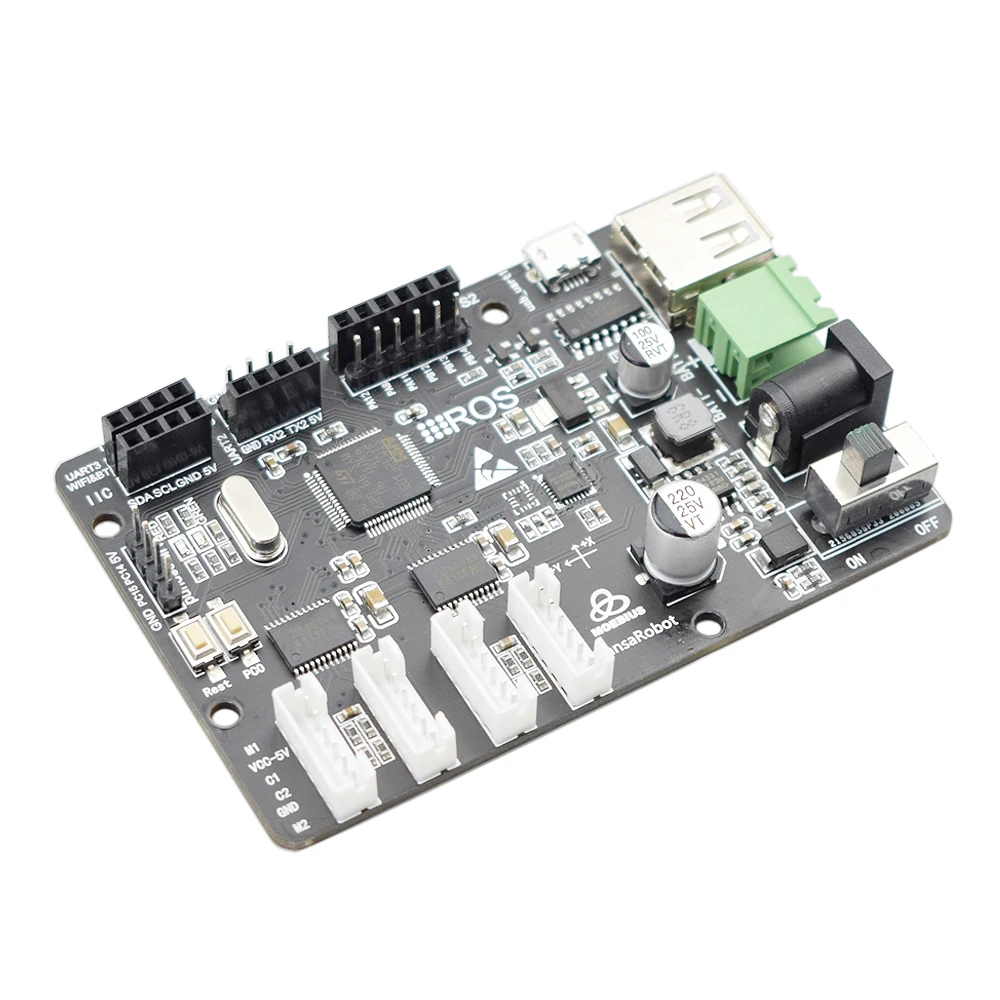Stm32f103rct6 Mecanum Bánh Xe Điều Khiển Ban PID Kín Động Cơ Omni Cánh Tay Robot Mã Nguồn Mở Ros Bộ Điều Khiển Màn Hình Oled