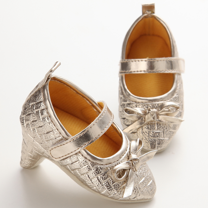 Zapatos de tacón alto para bebé recién nacido, zapatos de fiesta de primer cumpleaños con lazo de princesa, accesorios para fotos de 0 a 12M, novedad de 2022