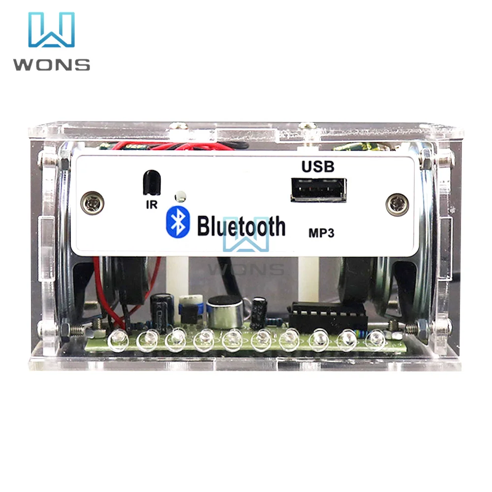 Kit de soldadura electrónica de producción y montaje de altavoces Bluetooth DIY, práctica de enseñanza, Kit electrónico DIY, envío directo al por mayor
