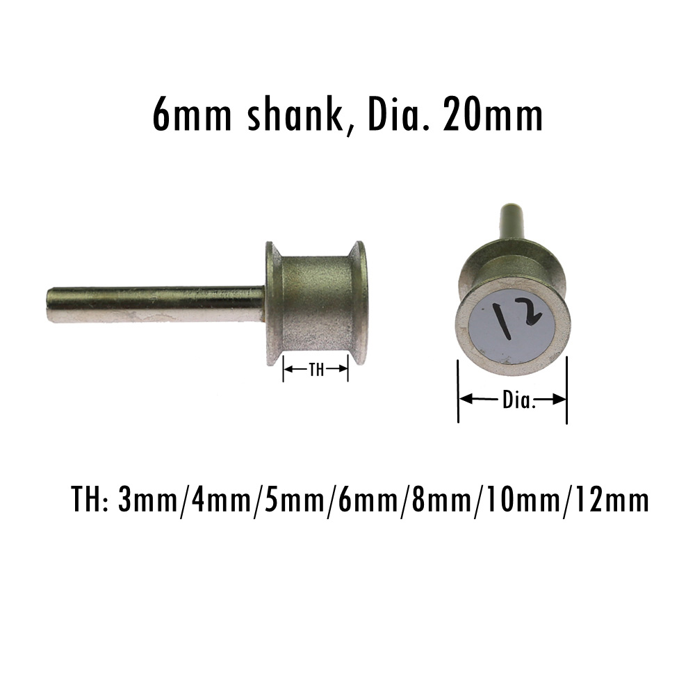 Kim Cương Đá Mài Kính Máy Bay Thẳng Edge Chamfering Nhám Bánh Xe