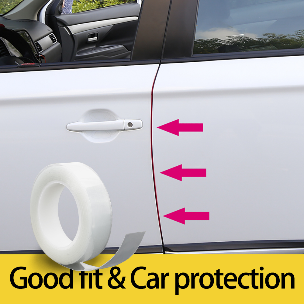 YOSOLO 1.5cmx5m Paint Protective Film Door Scratch Protector Anti-scratch Wrap Sticker Car Door Edges Guard Styling Mouldings