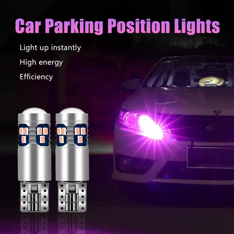 2 Chiếc T10 Bóng Đèn LED Ô Tô Vị Trí Đỗ Xe Đèn Xe Volkswagen VW Golf 4 5 6 7 MK4 MK5 MK6 MK7 Polo 6R 9N Scirocco R Phụ Kiện