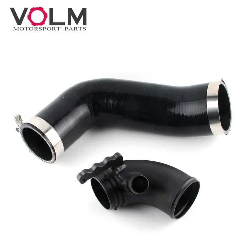 Silikon Ansaugschlauch Rohr Turbo Einlass Ellenbogen Schalldämpfer Löschen Für VW Golf MK7 R Audi 2015 + V8 MK3 A3 S3 TT ea888 3gen motor