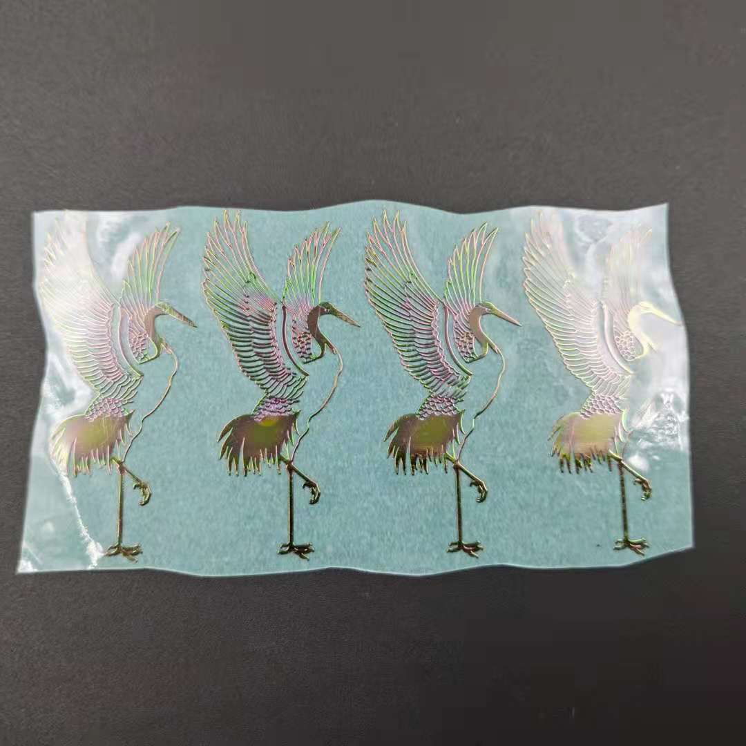 Stiker Anime ponsel, 2 buah logam derek terbang stiker ponsel stiker Anime untuk Laptop Iphone mobil IPAD atau helm stiker dekorasi rumah