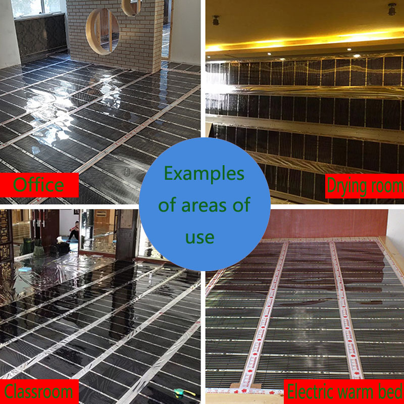 Графеновая угольная кристаллическая электротермическая пленка 400 Вт/м2, подогрев пола, нагрев стен, сейф, энергосбережение, постоянная температура