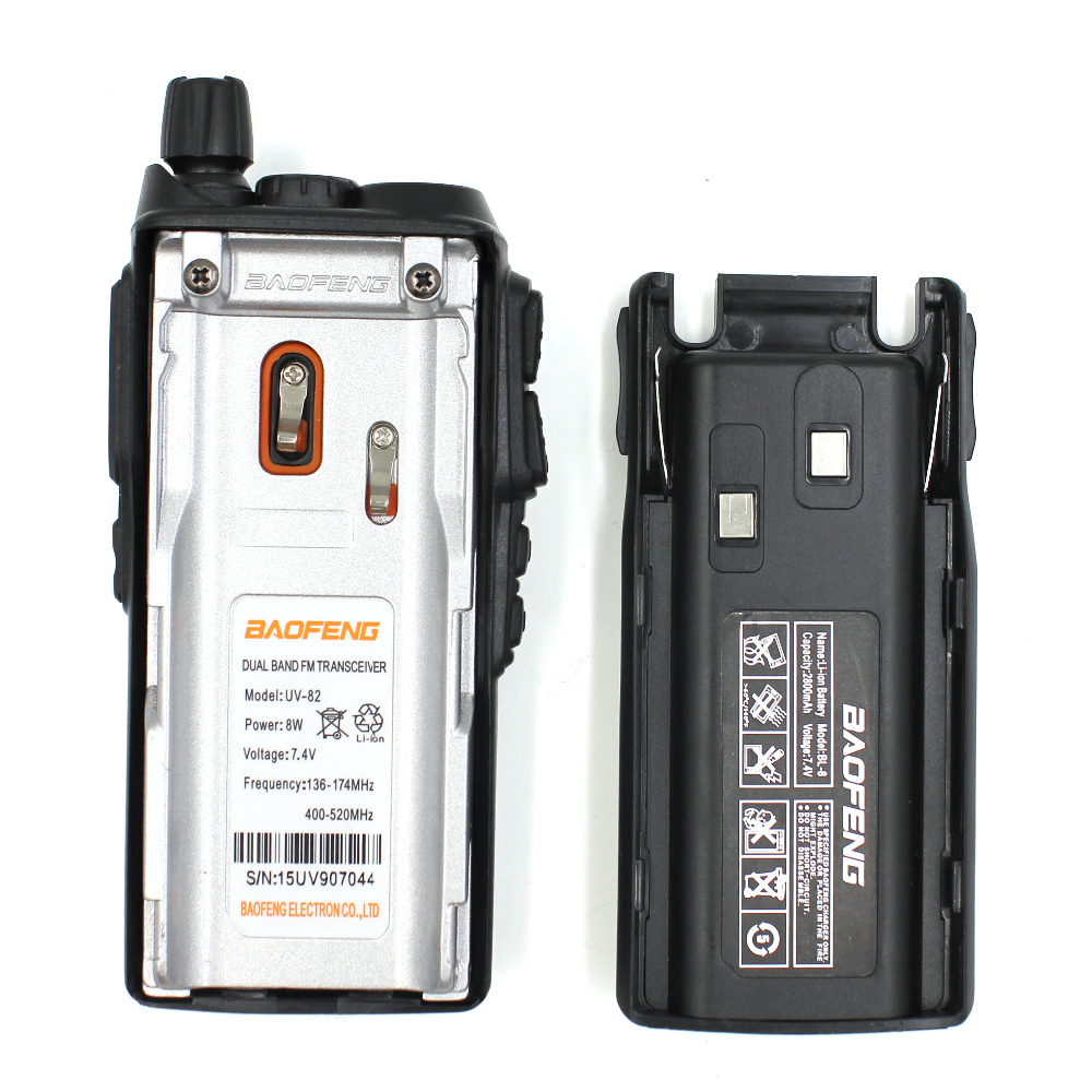 Original BAOFENG UV-82 8W Walkie Talkie วิทยุ UV Dual PTT 136-174 และ 400-520MHz Pofung แบบพกพา FM Transceiver Communicator