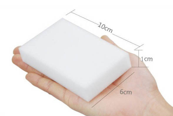 100 Chiếc 100X60X10Mm Melamine Bọt Biển Magic Xốp Mật Độ Cao Tẩy Nhà Vệ Sinh Dùng Với món Ăn Nhà Bếp