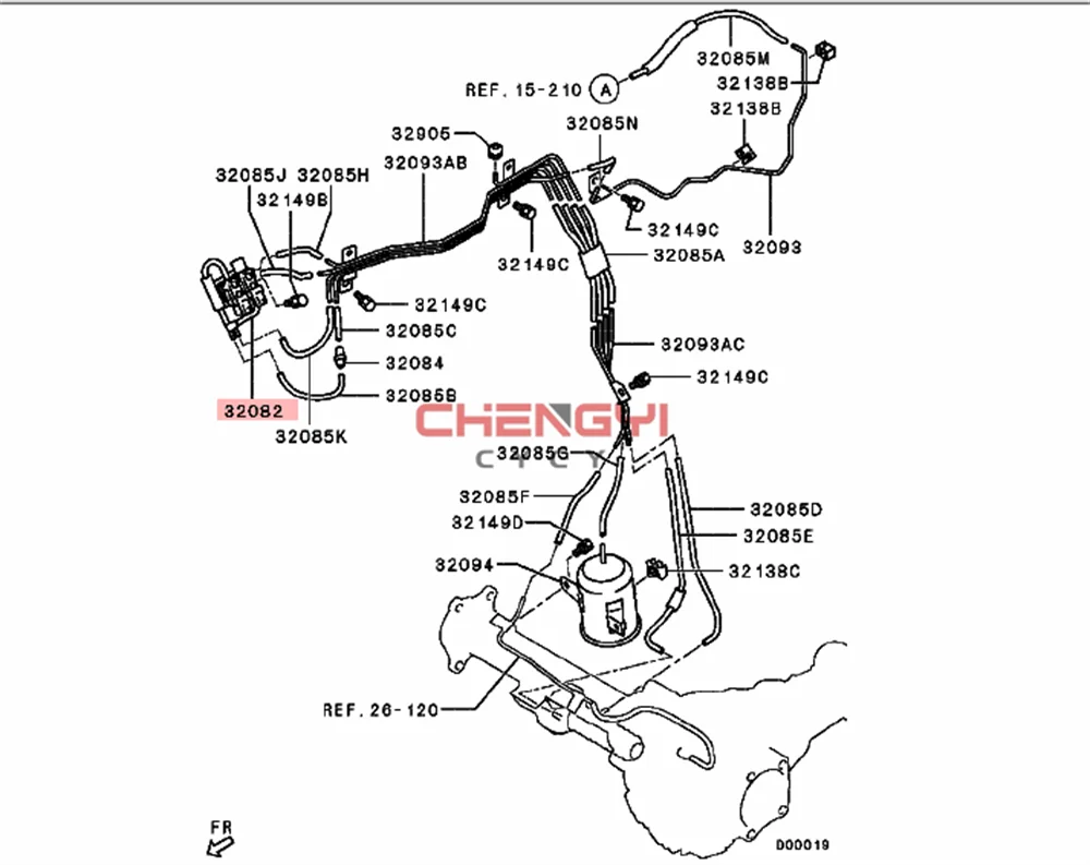 Электромагнитный клапан сцепления Freewheel для Mitsubishi Pajero Montero V83W V87W V93W V95W V97W 8657A031 K5T47776