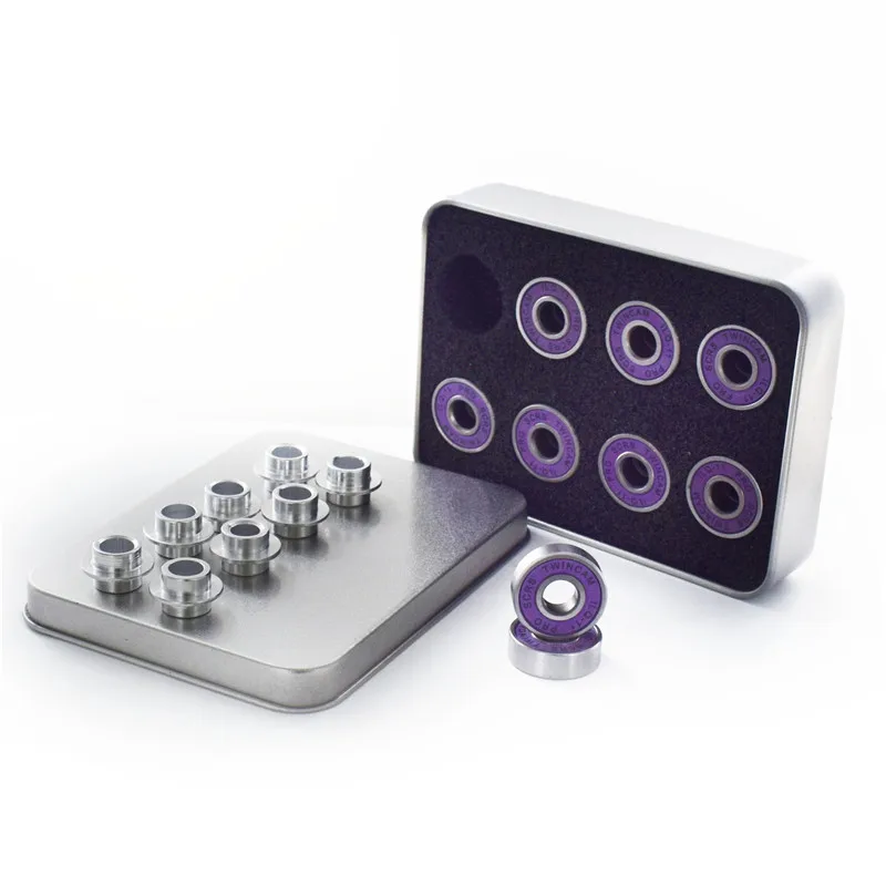 ILQ-11 Chịu Lực Nội Tuyến Bánh Lăn Xe Trượt Ván Trượt 608 608z Vòng Bi Thép Mạ Chrome Cho SEBA FSK Trượt Dốc Tốc Độ 16 Cái/lốc