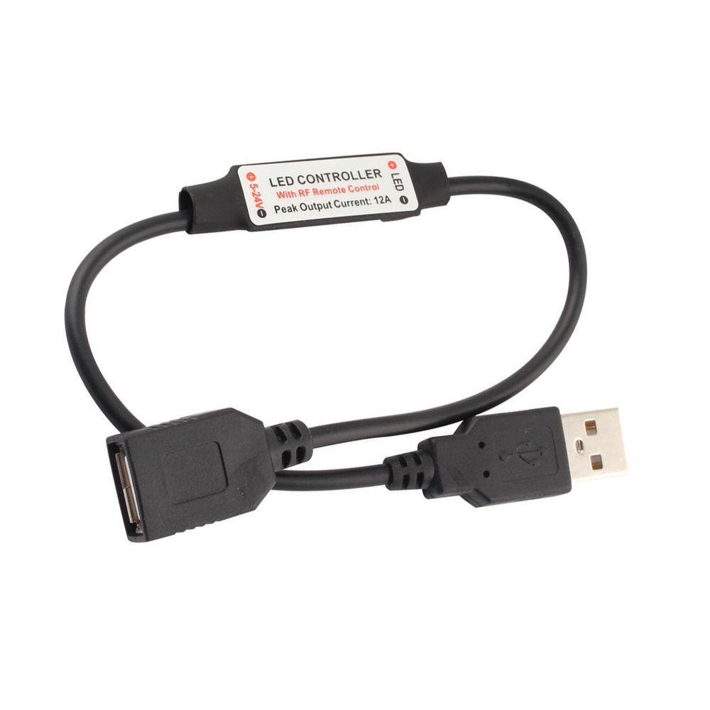 11 Tasten LED-Streifen-Controller, Mini-Dimmer, RF-Fernbedienung, 5 V USB-Schnittstellen-Controller für 5050/2835, einfarbige LED-Streifen
