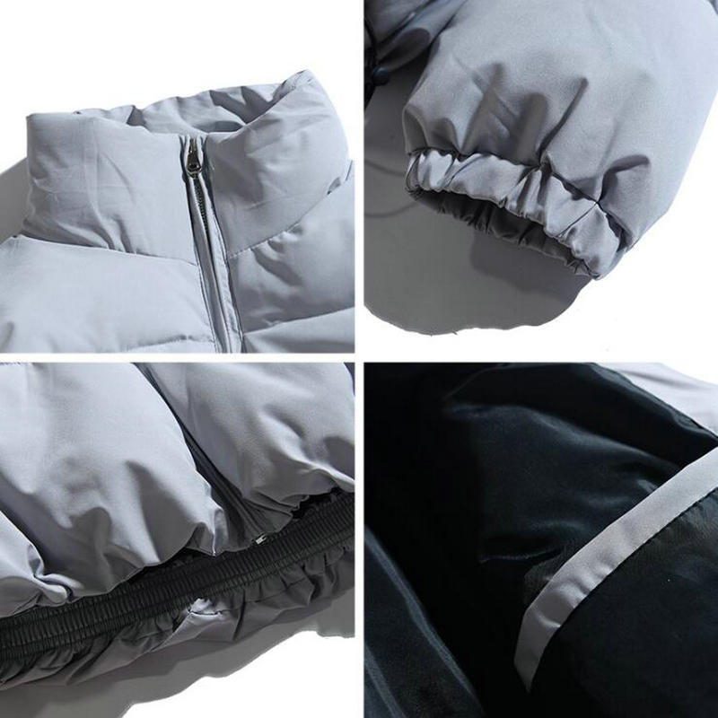 防風パッド入りベスト,暖かいパーカー,薄手のメンズジャケット,綿のストリートウェア,冬服,単色,2021