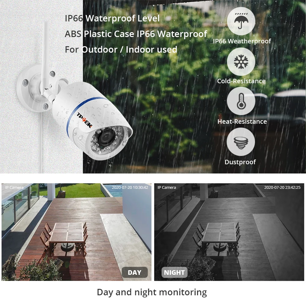 4MP 1080P IP 카메라 야외 WiFi 홈 보안 카메라 무선 감시 Wi Fi 총알 방수 IP 비디오 HD Camara CamHi Cam