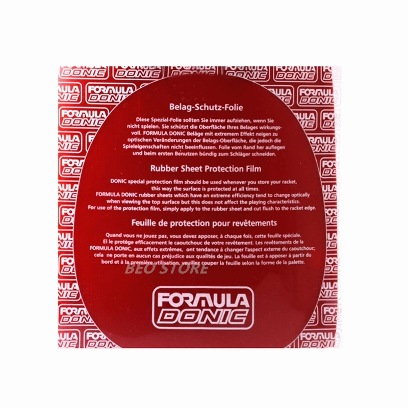 Película protectora de tenis de mesa DONIC, protector autoadhesivo de goma, juego de accesorios para paletas de ping pong, 5 uds./10 Uds.