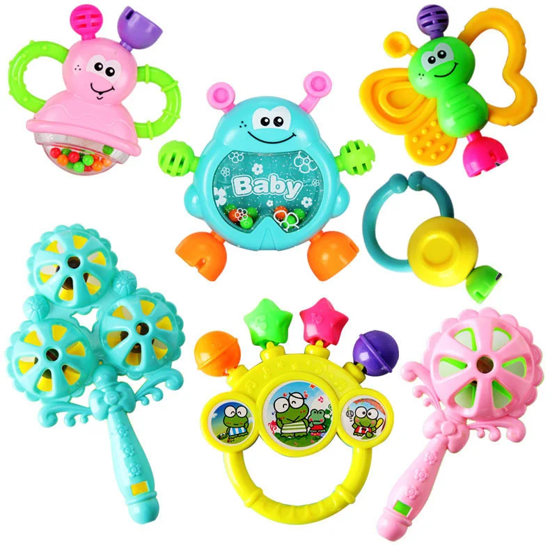 เด็กทารก Rattles ของเล่นทารกแรกเกิด Sensory Teether การพัฒนาเด็กเกมการศึกษาของเล่นเด็กสําหรับทารกของเล่นเด็ก 0 6 12 เดือน