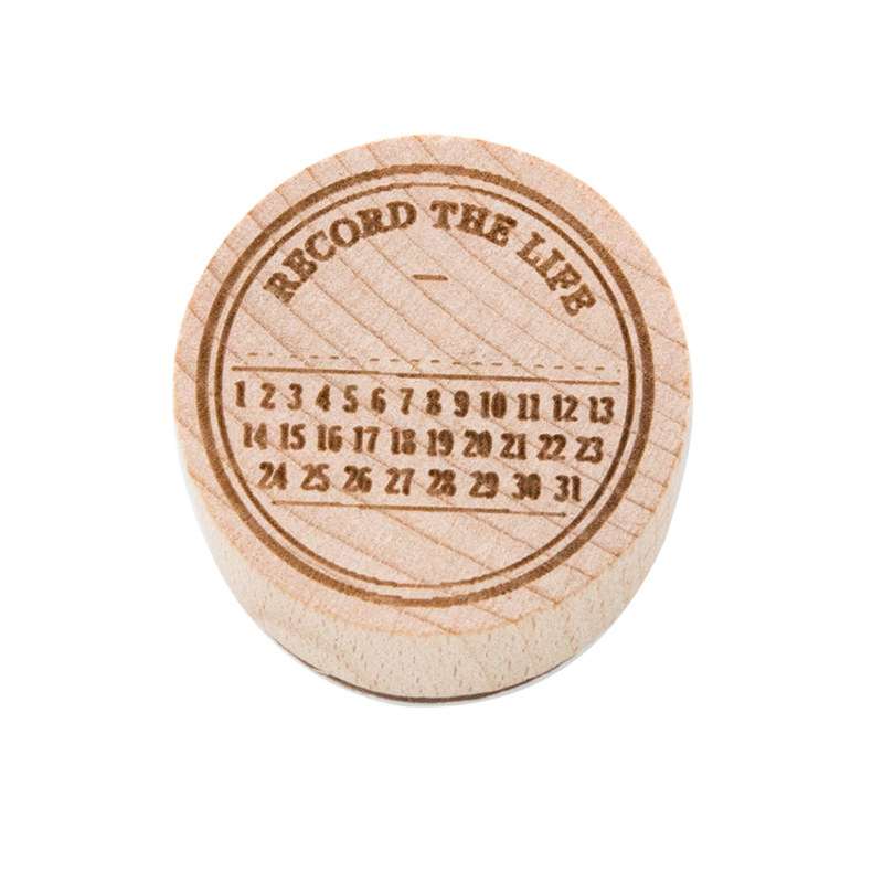 Yoofun 1 Pc/Thiết Kế Ghi Lại Cuộc Sống Series Cao Su Dễ Thương Gỗ Tem DIY Thêu Sò Trang Trí Nhật Ký Cắt Dán Văn Phòng Phẩm