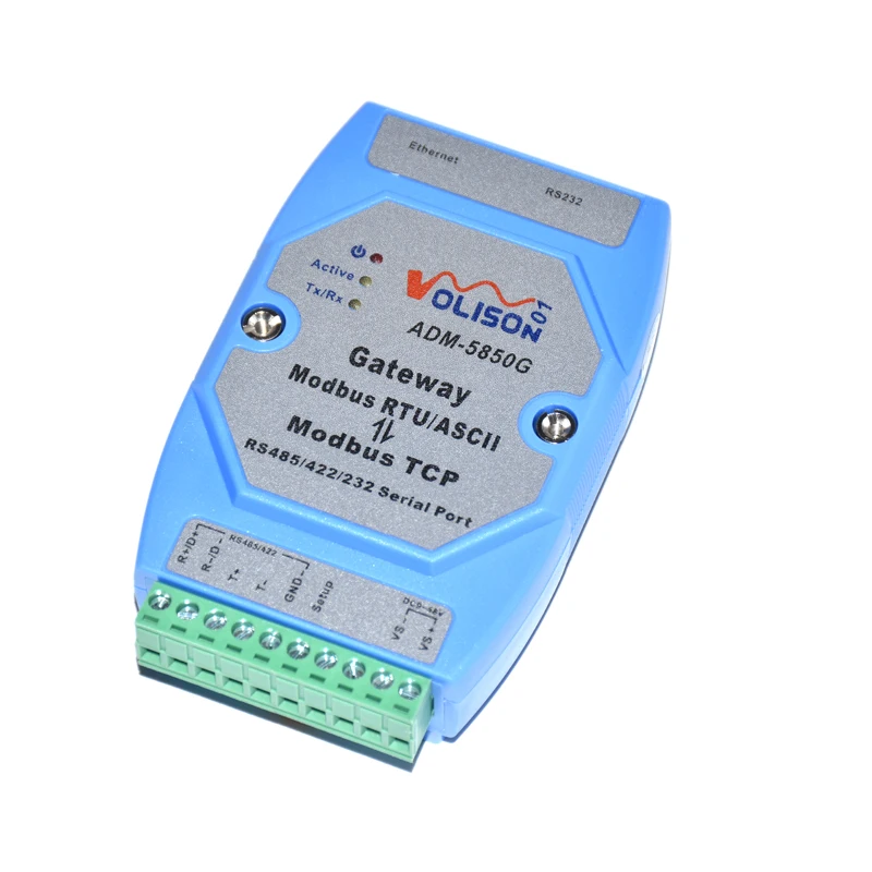 ADM-5850G Industriële Modbus-gatewayserver, MODBUS RTU/ASCII naar Modbus TCP, ondersteuning voor PLC seriële poort