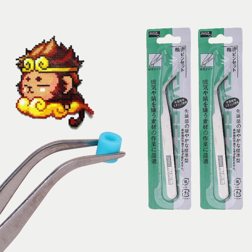 プラスチックと金属のペンチ,ビーズを作るためのクリップ,プラスチック,ビーズ,工芸品,5mm,2.6mm,4個