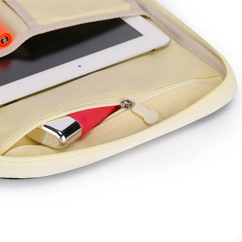 Multifunctional A4 file bag portable zipper men women handbags file package casual portable meeting briefcase ipad bag Notebooks