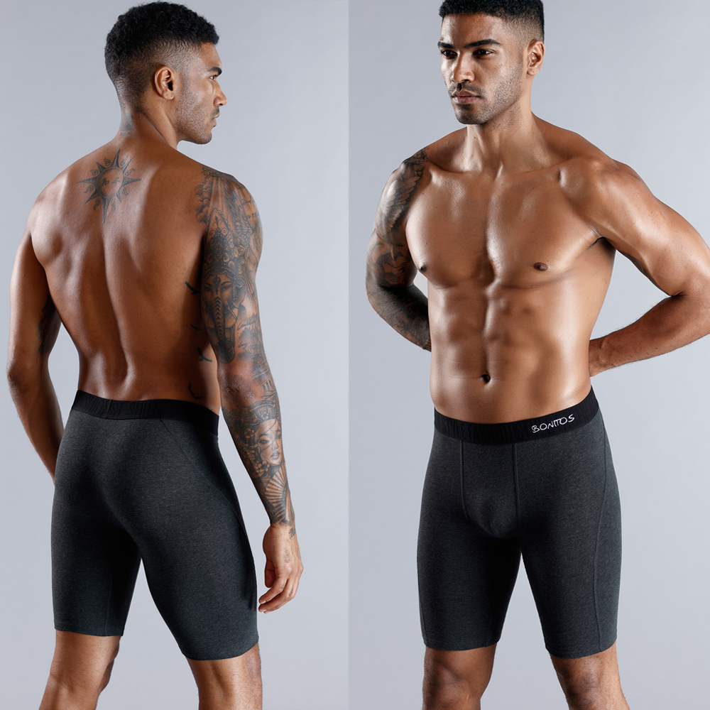 3 uds Boxers largos para hombre, lotes de ropa interior para hombre, calzoncillos de algodón para hombre, Boxershorts familiares, Boxer, pantalones cortos sexis para hombre Calecon