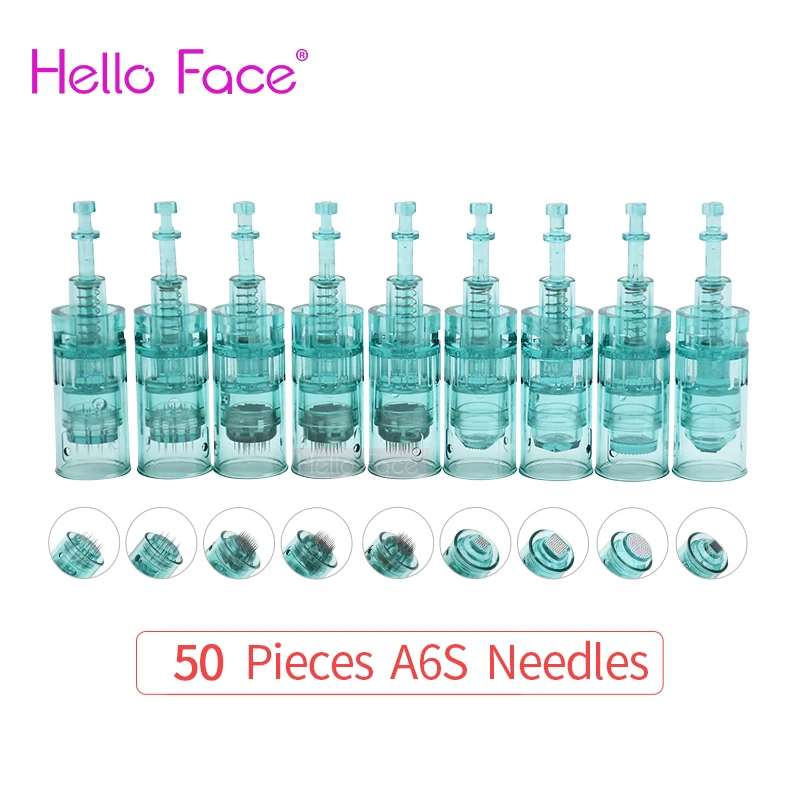 Bộ 50 Dr Pen Ultima A6S Hộp Mực Microneedling Bút Kim Derma Bút Bằng Lưỡi Lê Thay Thế Đầu 11 16 36 42 Nano microneedle