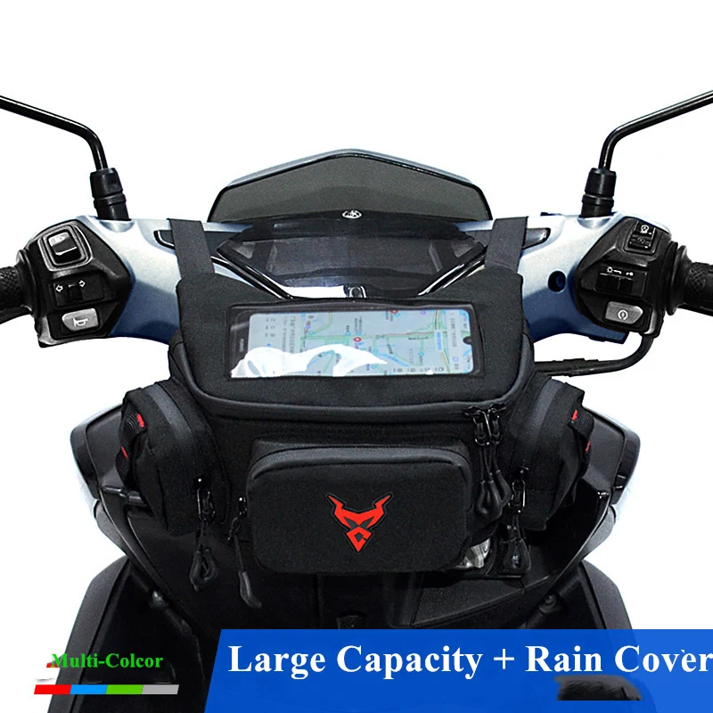 ベスパ 150 TMAX 530 560 GTS250 XMAX300 NMAX SYM C600 スポーツバイクバッグフロント防水収納タッチスクリーンウエストバッグ