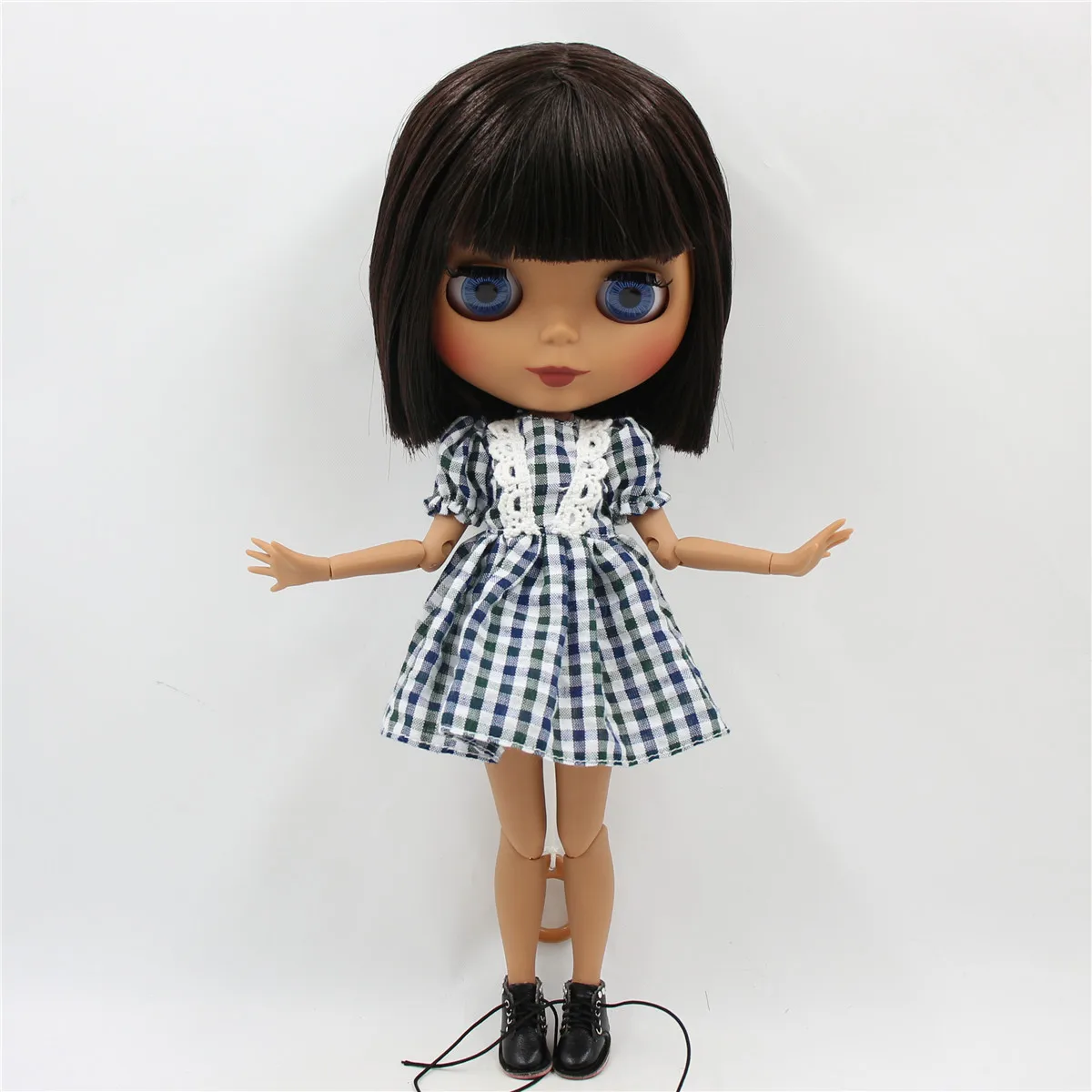 ICY DBS Blyth ตุ๊กตา 1/6 bjd Joint Body สั้นผมสีน้ําตาล Matte Face 30 ซม.ของเล่นสาวของขวัญอะนิเมะ