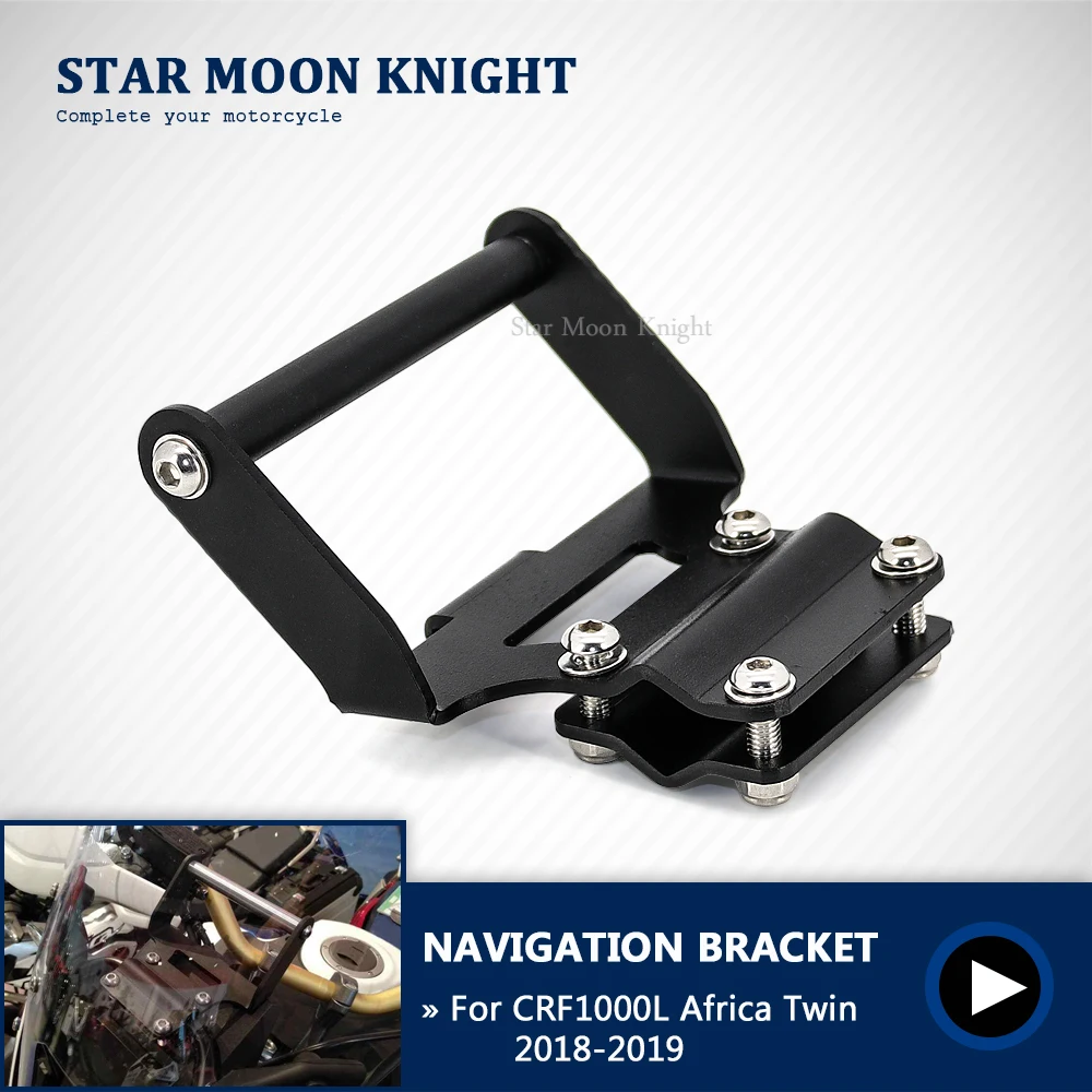 Soporte para motocicleta, soporte para teléfono móvil, placa de navegación GPS para Honda Africa Twin CRF1000L 2018-2019 CRF 1000 L