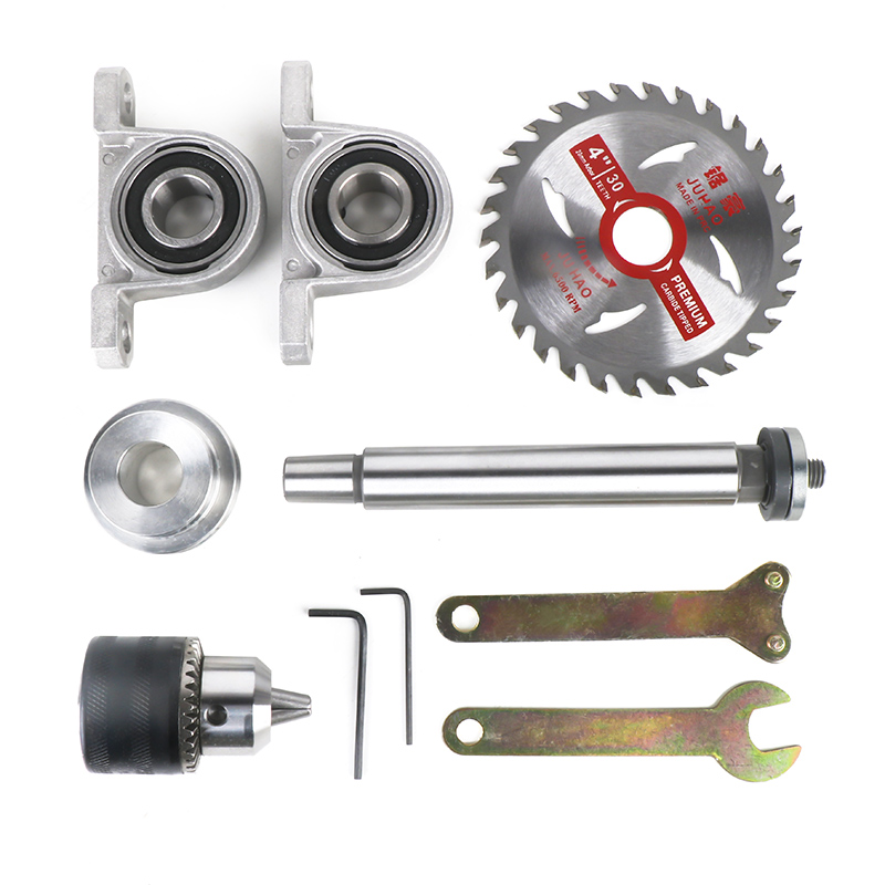 Holzbearbeitung DIY Schneidemaschine Spindel Lager Sitz Bohrfutter Set Schleifen Spindel Lager Sitz Schneiden Spindel Spannzange