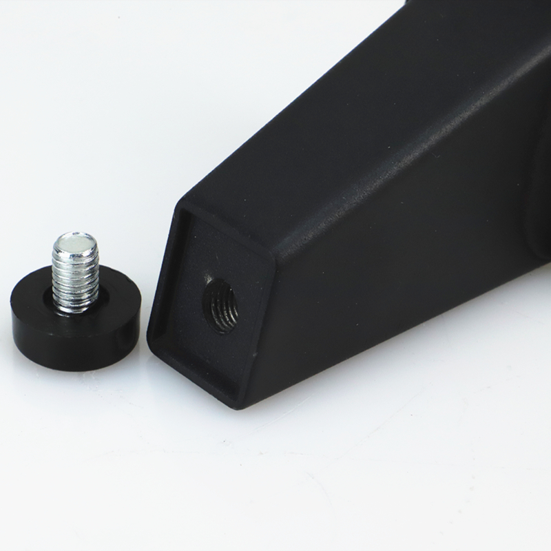 Черно-белые регулируемые квадратные ножки для мебели