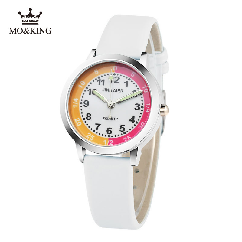 Marca superior bonito bebê único crianças meninos meninas crianças relógio de pulso de quartzo número relógio presentes pulseira sinoked relojes relógio
