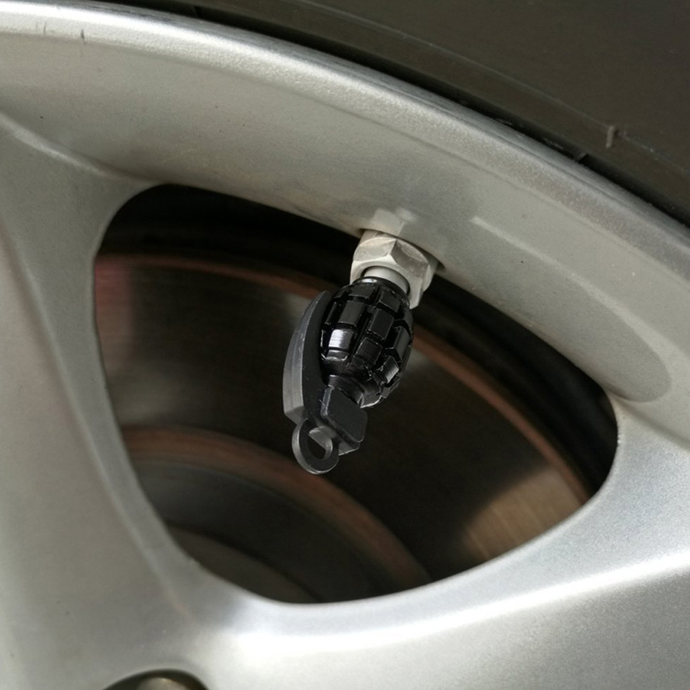 AUTCOAT 4 unids/set Universal coche camión motocicleta rueda tapas de válvula de neumático cubierta de válvula de aire de neumático de bicicleta