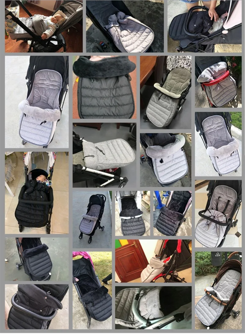 MomTan ®   Carrinho de bebê carrinho de bebê quente footmuff algodão envelope sacos de dormir compatíveis com yoaplus e acessórios universais para carrinho de bebê