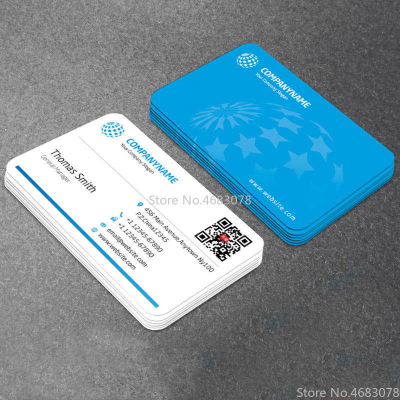 FreePrinting 100 ピース/200 ピース/500 ピース/1000 ピース/ロット紙名刺 300gsm 紙カードロゴ印刷 90 × 53 ミリメートル