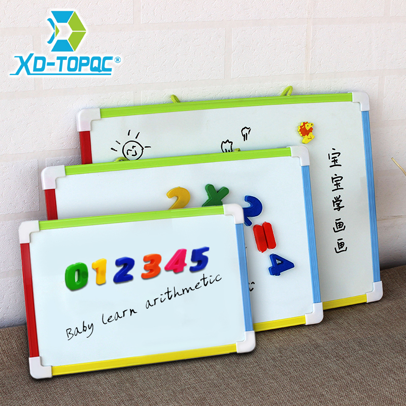 3-Style-Whiteboard für Kinder, magnetisch, trockener Radiergummi, weiße Tafel mit kostenlosen Geschenken, Zahlenmagneten, Memo-Nachrichtentafeln für Vorschulkinder