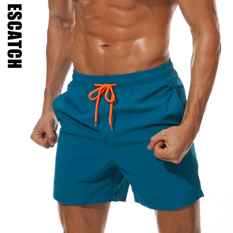 ESCATCH Traje de baño para hombre, pantalones cortos de baño, bañadores, pantalones cortos de playa, pantalones de natación, trajes de baño para hombre, pantalones cortos deportivos para correr y surfear